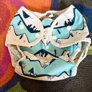 Thirsties diaper cover, GUC, size Two, Snap closure, adjustable snaps